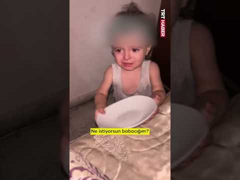 Soykırımcı İsrail'in ablukası altındaki Gazze'de çocuklar açlıktan uyuyamıyor...