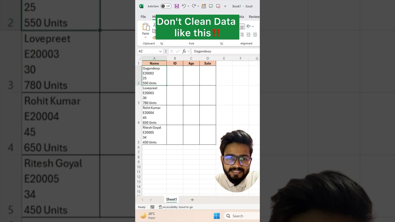 Stop Cleaning Data Manually! Discover This Amazing Excel Trick 🧹