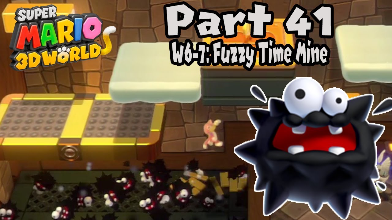 Super Mario 3D World Part 41: World 6-7 Fuzzy Mine Guide