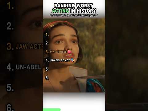 Ranking Worst Acting In History #shorts