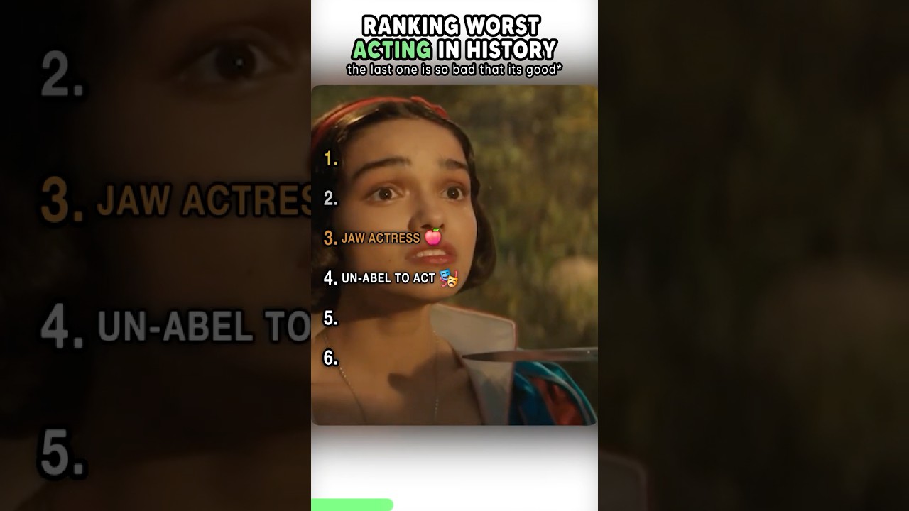 Worst Acting Moments in Cinema 🎬