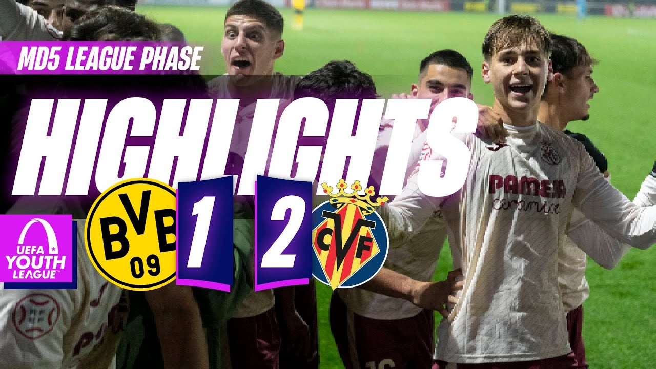 Villarreal U19 Beats Dortmund 2-1 in UEFA Youth League ⚽