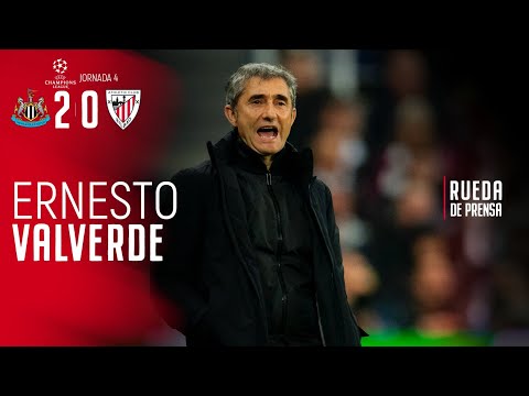 Ernesto Valverde tras la derrota del Athletic Club ante Newcastle en la J4 de la Champions League