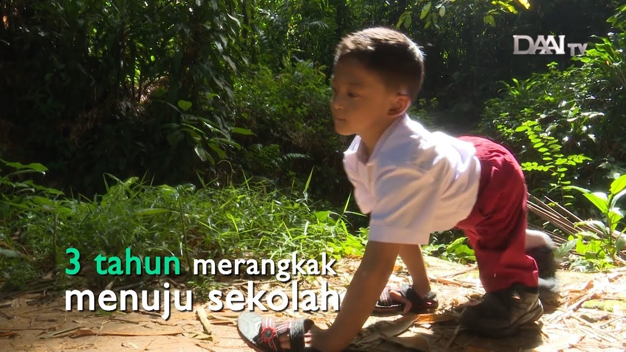 Kisah Inspiratif Adul, Merangkak ke Sekolah โจ
