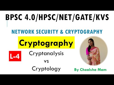 L-4 || Cryptography vs Cryptology vs Cryptanalysis || Network Security and Cryptography