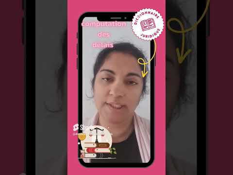 Computation des délais #droit  #procédurecivile #CRFPA