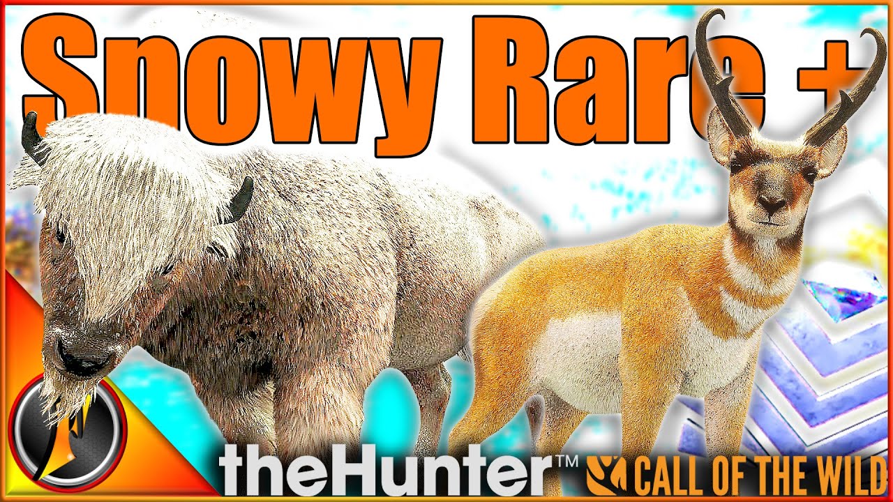 Rare Wood Bison & Diamond Pronghorn in Snow ❄️