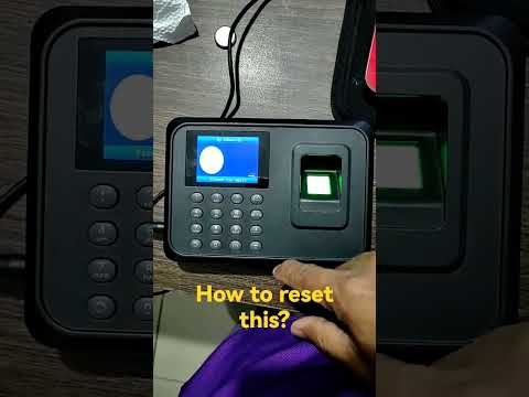 How to reset this Biometrics Finger Print Device?