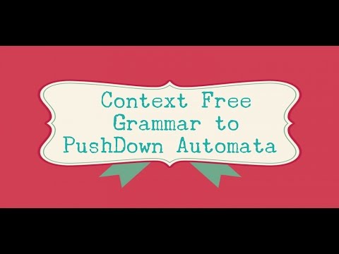 48  Context Free Grammar to Pushdown Automata TOC | Theory of Computation | PDA