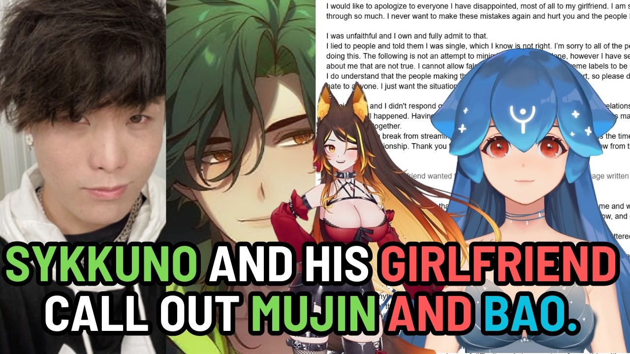 Sykkuno just BROKE his silence and HIS GIRLFRIEND CALLS OUT BAO, MUJIN AND THE VTUBER WHO LEAKED ALL
