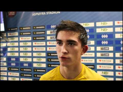 Viljar Nordberg etter kampen mot Bryne