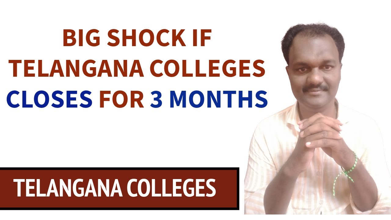 Telangana Colleges May Close for Three Months: Unexpected Development #JNTUH