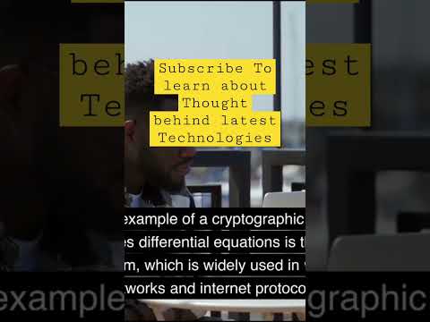 Differential equations in #cryptograpy #cryptocurrency #differentialequation