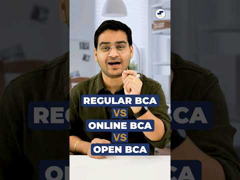 💥BCA Vs Online BCA Vs Open BCA? BCA Course Types, Differences! #shorts #BCA #OpenBCA #OnlineBCA