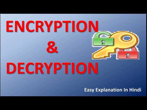 Encryption and Decryption | Concept Explained in Hindi | Cryptography | Network Security 