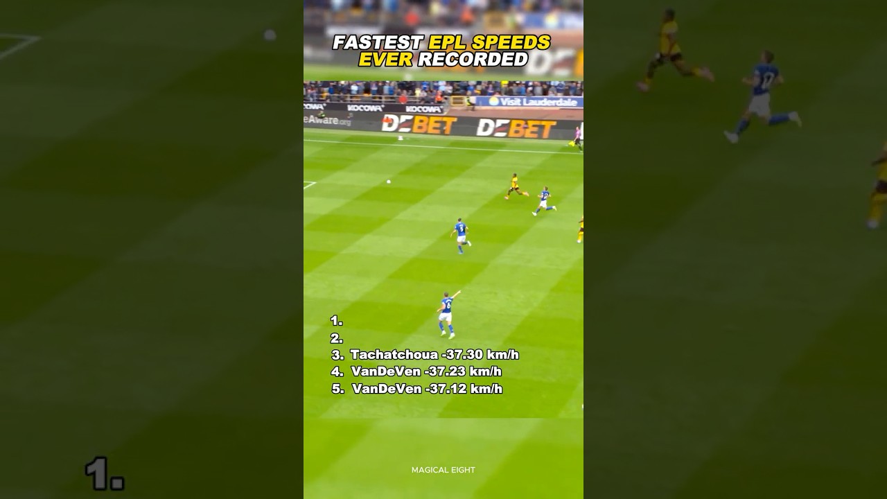 Fastest EPL Speeds Recorded ⚡