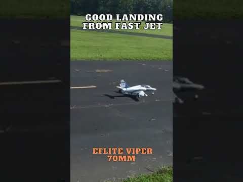 Landing the fast Eflite Viper 70mm EDF RC Plane