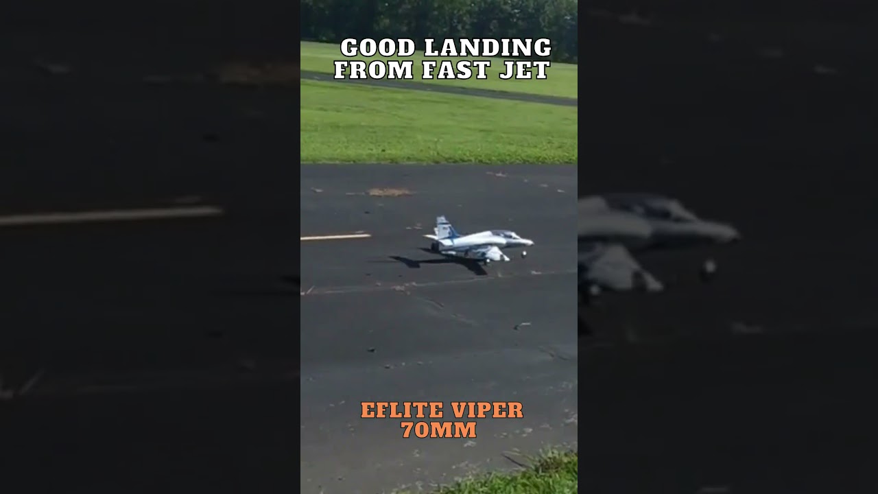 Mastering the Fast Eflite Viper 70mm EDF RC Plane Landing ✈️