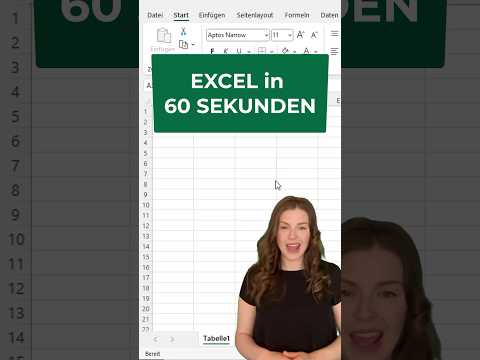 📊 Excel in 60 Sekunden! 🚀
