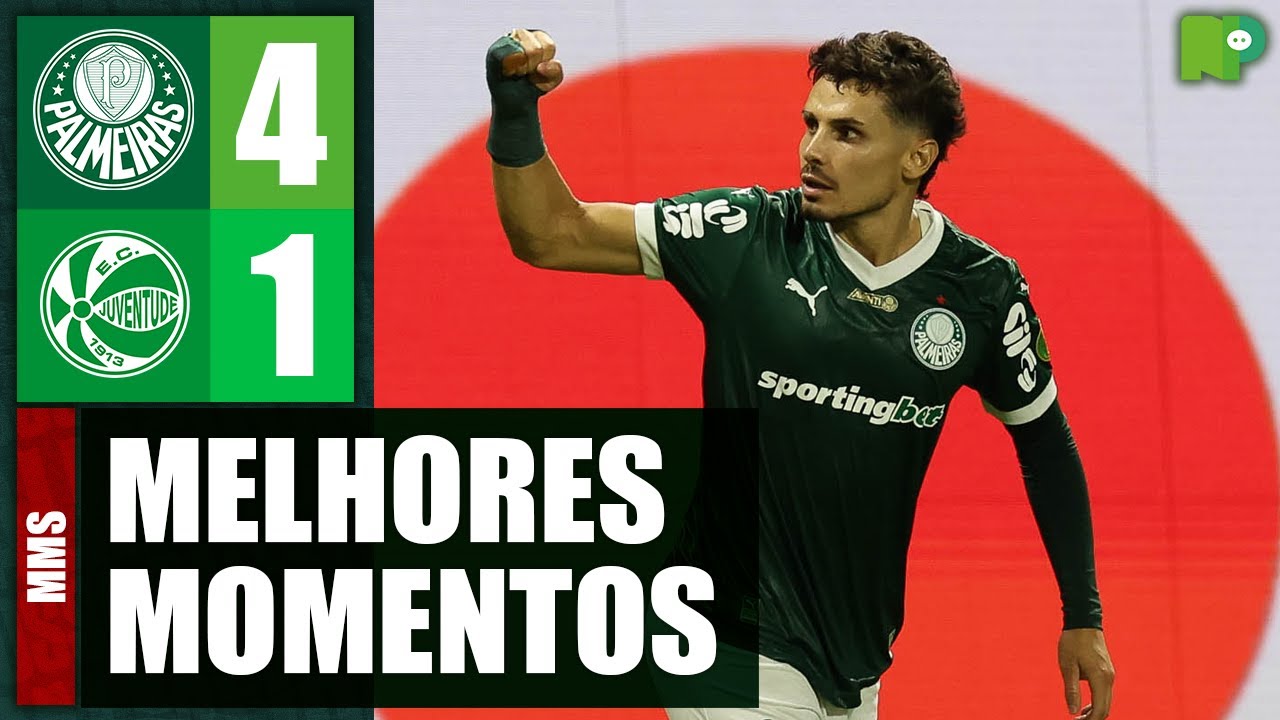 Palmeiras 4-1 Juventude | Melhores Momentos do Brasileirão 2025 ⚽