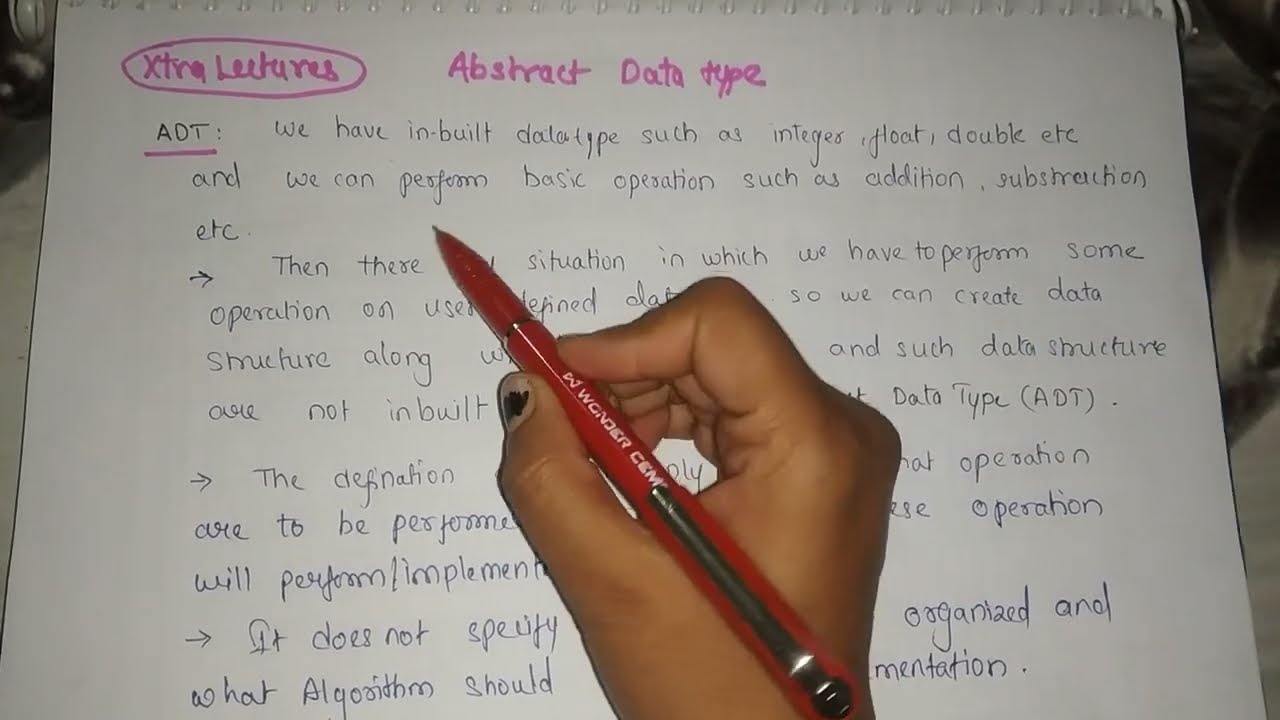 Abstract Data Type in data structure in hindi | ADT | type of ADT | feature of ADT