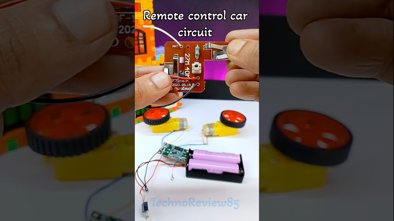 DIY 27/40MHz RC Car Remote Control Transmitter & Receiver Circuit π