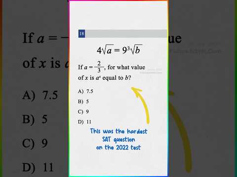 The hardest SAT question on the 2022 SAT⏳ #digitalsat #satprep