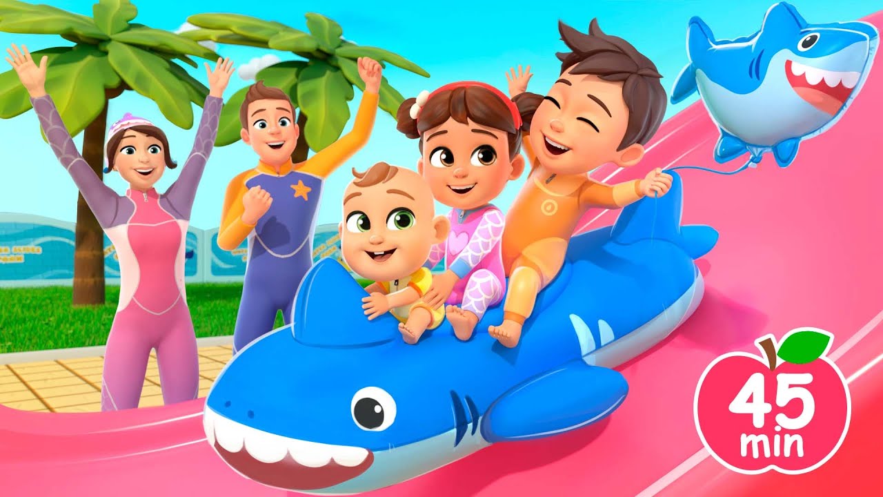 Baby Shark & Aquapark Fun | Nursery Rhymes & Kids Songs