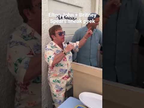 Elton John gave fans a sneak peek of his new collab with Britney Spears. 📷 Instagram
