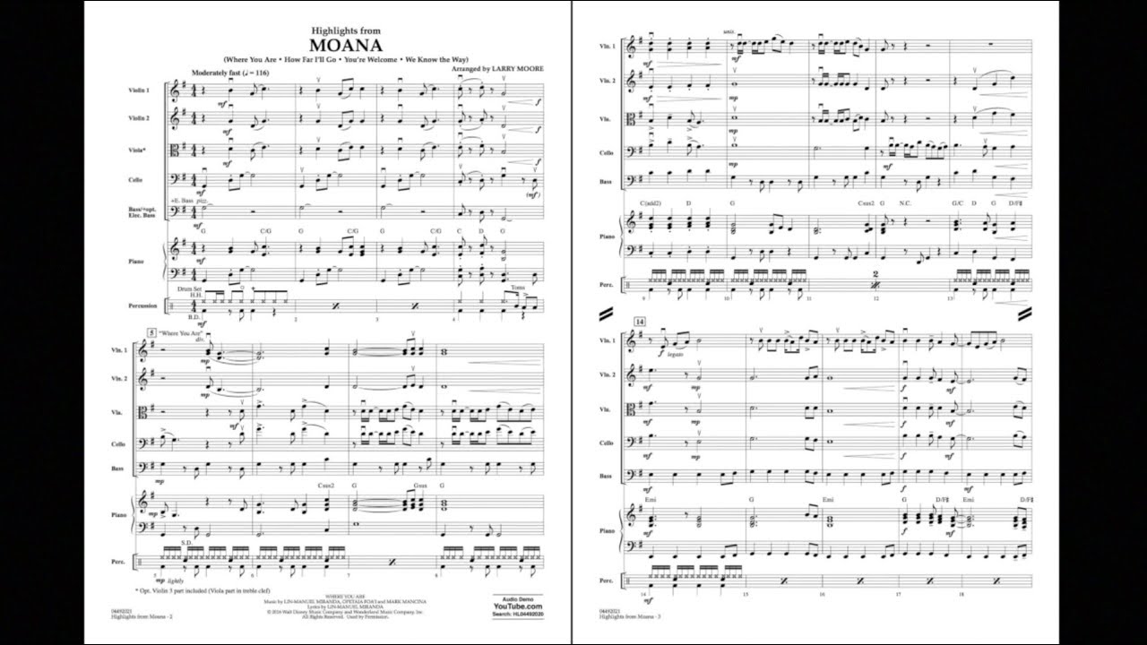 Moana Highlights by Lin-Manuel Miranda 🎶