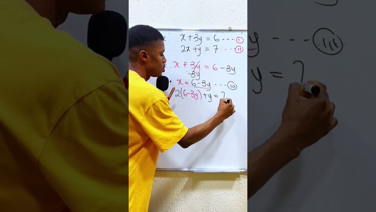 Substitution Method for Simultaneous Equations ✏️