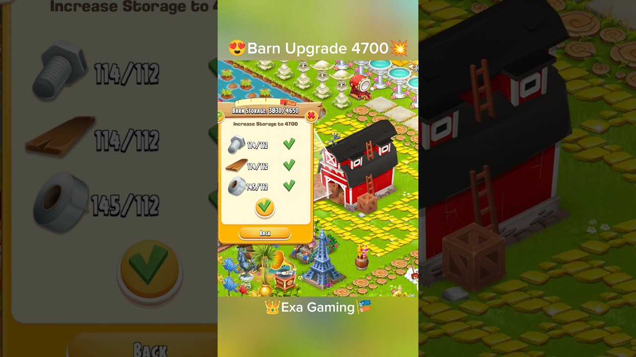 Barn Upgrade in Hay Day! 🚜 New Storage Level 4700