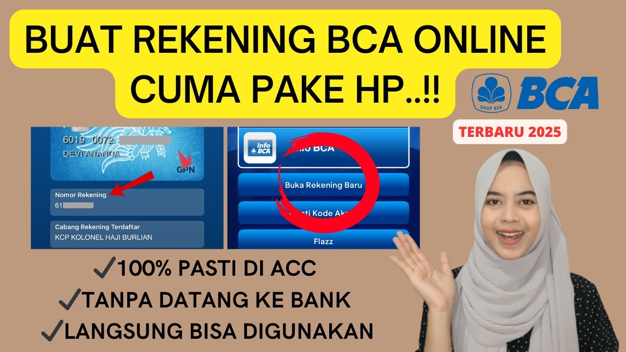 Cara Buka Rekening BCA Online 2025 | Tanpa ke Bank 📱