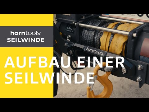 Aufbau einer Elektrischen Seilwinde | horntools Seilwinden 1x1