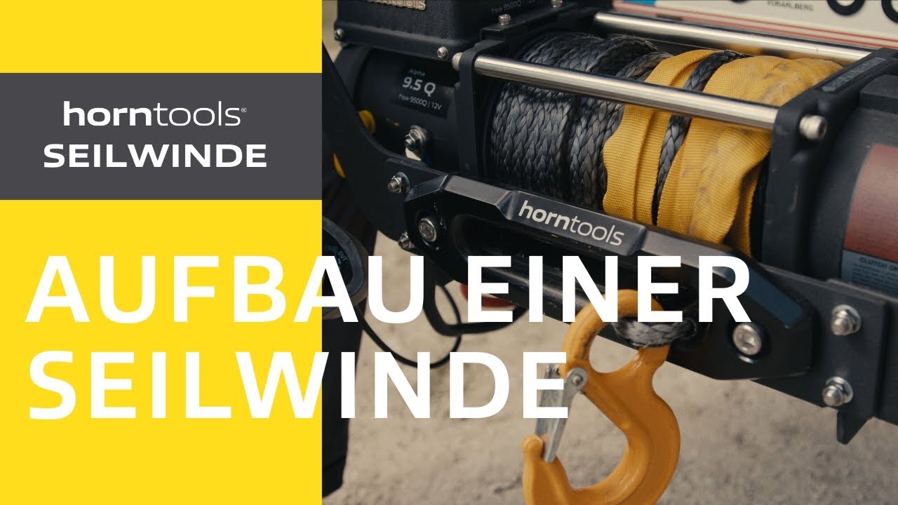 Elektrische Seilwinde aufbauen: Schritt-für-Schritt Anleitung bei horntools 🔧