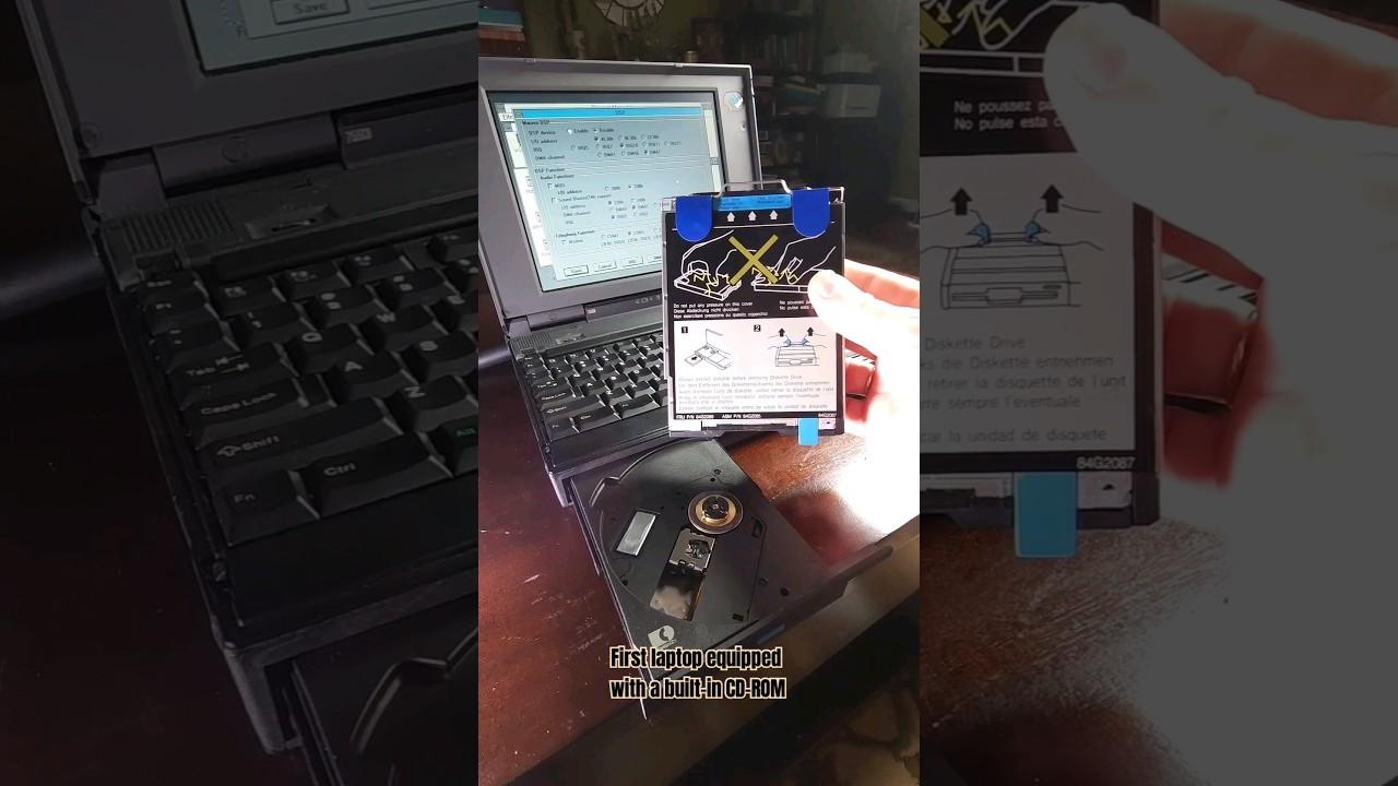 IBM ThinkPad 755CD: The First Laptop with Built-in CD-ROM (1994) 💾