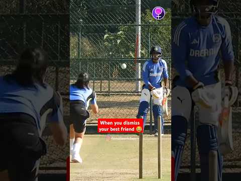 Renuka Thakur bowling to Pooja Vastrakar 🔥 #ytshorts