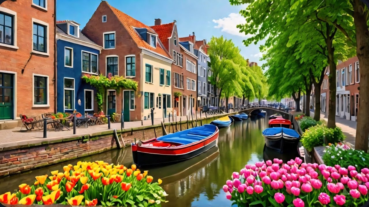 Leiden, Netherlands: Enchanting Canals & Scenes 🌷