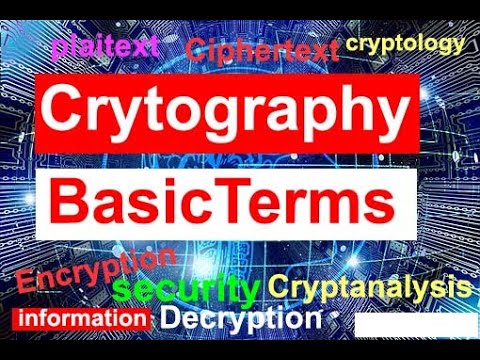 Introduction to Cryptography Basic Terms | Information Security | eVeda