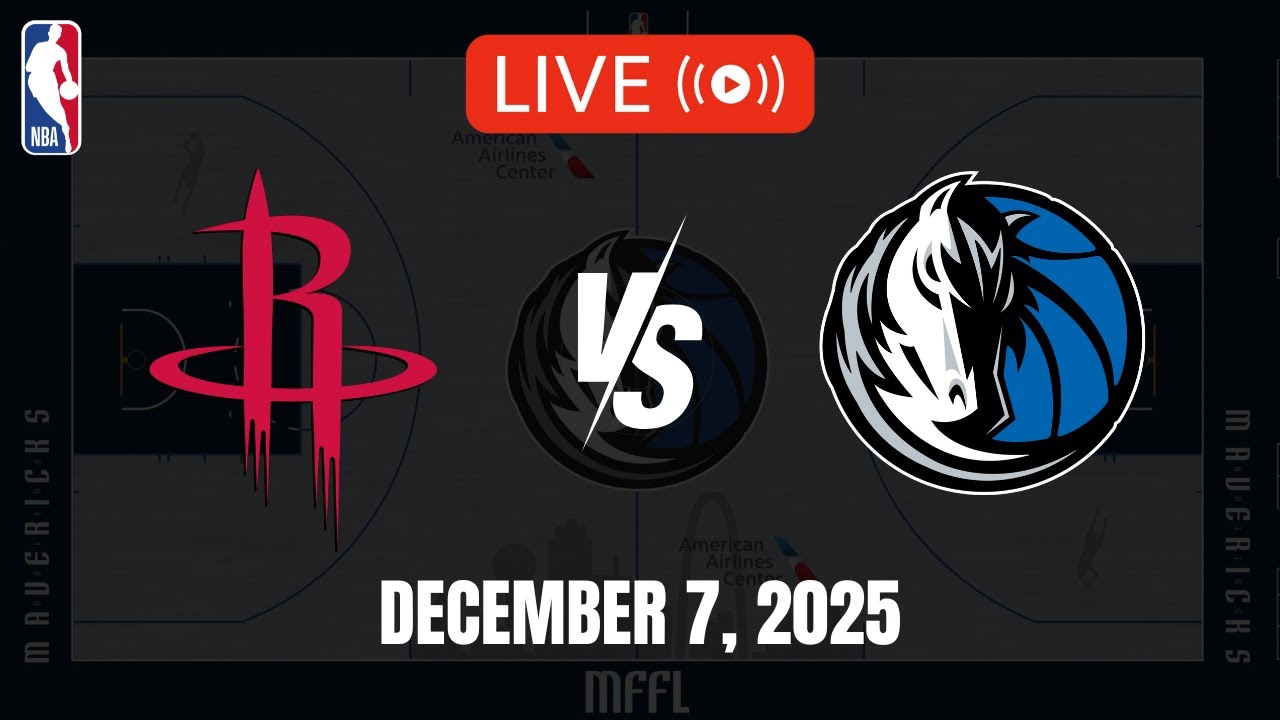 NBA Live! Rockets vs Mavericks 🏀 | Dec 7, 2025
