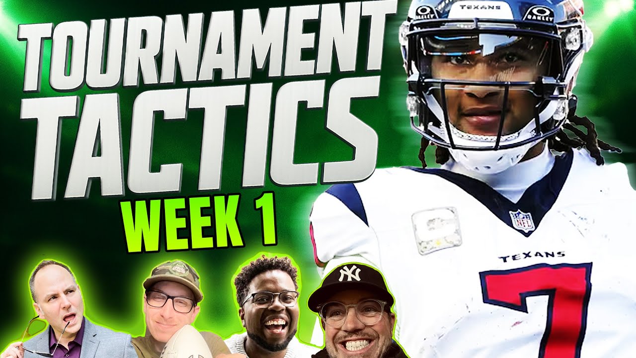 DFS NFL Week 1 DraftKings and FanDuel GPP Strategy and Picks | Tournament Tactics