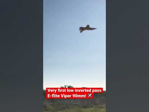 Very first low inverted pass E-flite Viper 90mm! #rcplane #eflite #rc #aerobics #viper #edf #lowpass