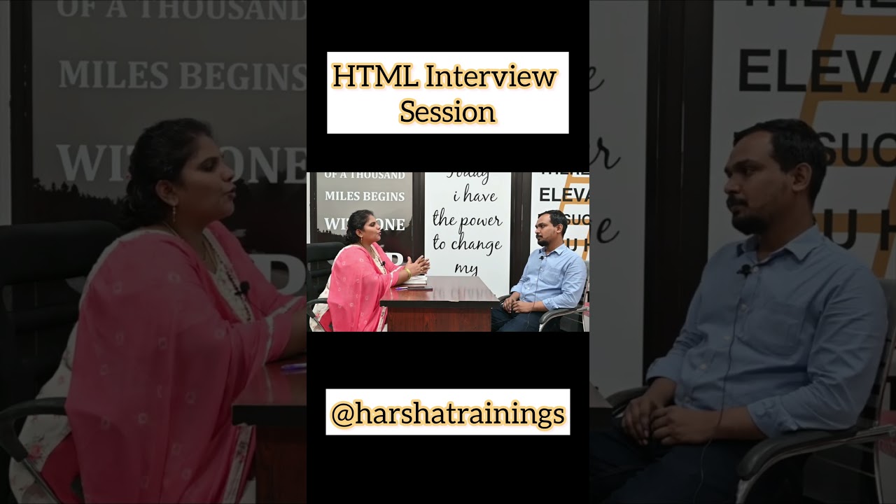 HTML Interview Questions and Answers that you should know | Part 04 | #html #harshatrainings