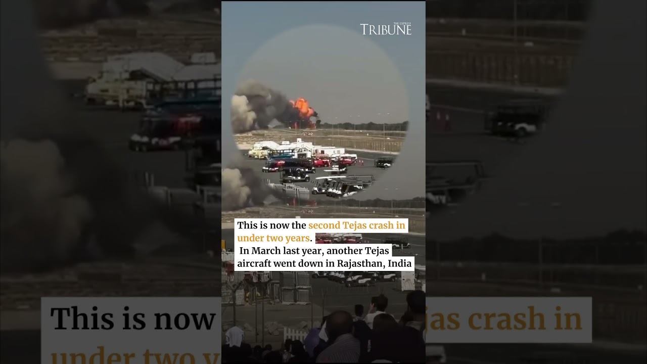 India’s Tejas Fighter Jet Crashes at Dubai Airshow ✈️