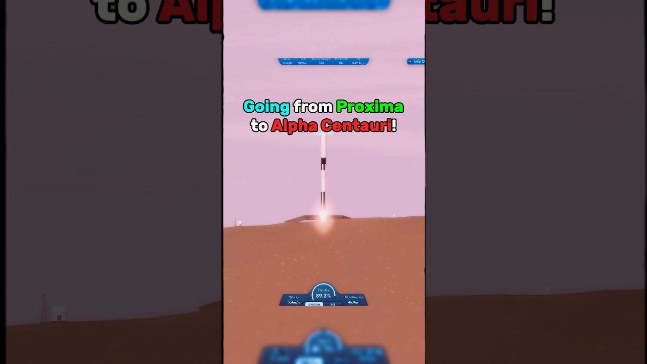 Journey from Proxima b to Alpha Centauri 🚀