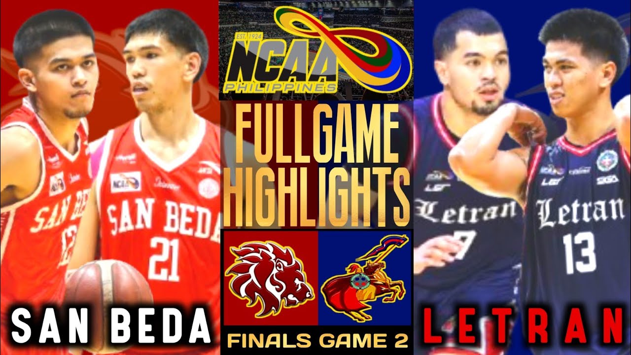 Letran vs San Beda Game 2 Highlights 🏀