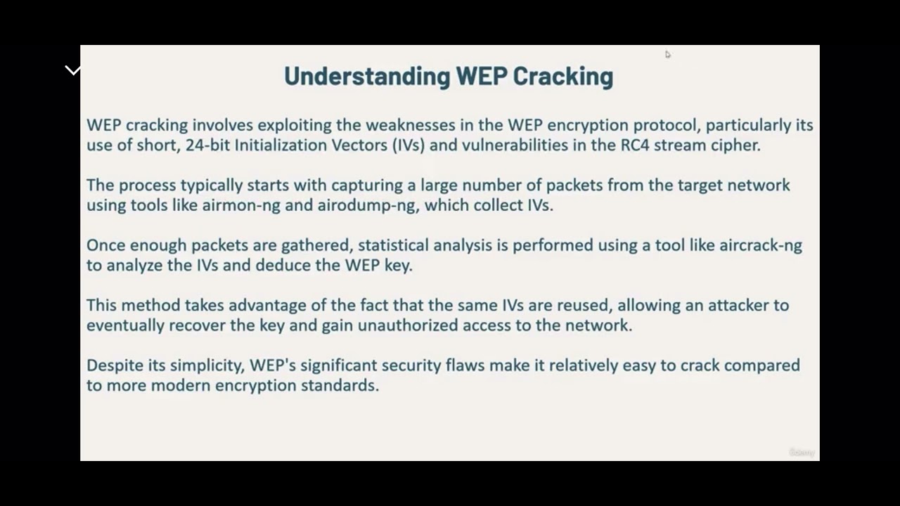 The Ethical Hacker's Comprehensive Guide to Cracking WEP Encryption