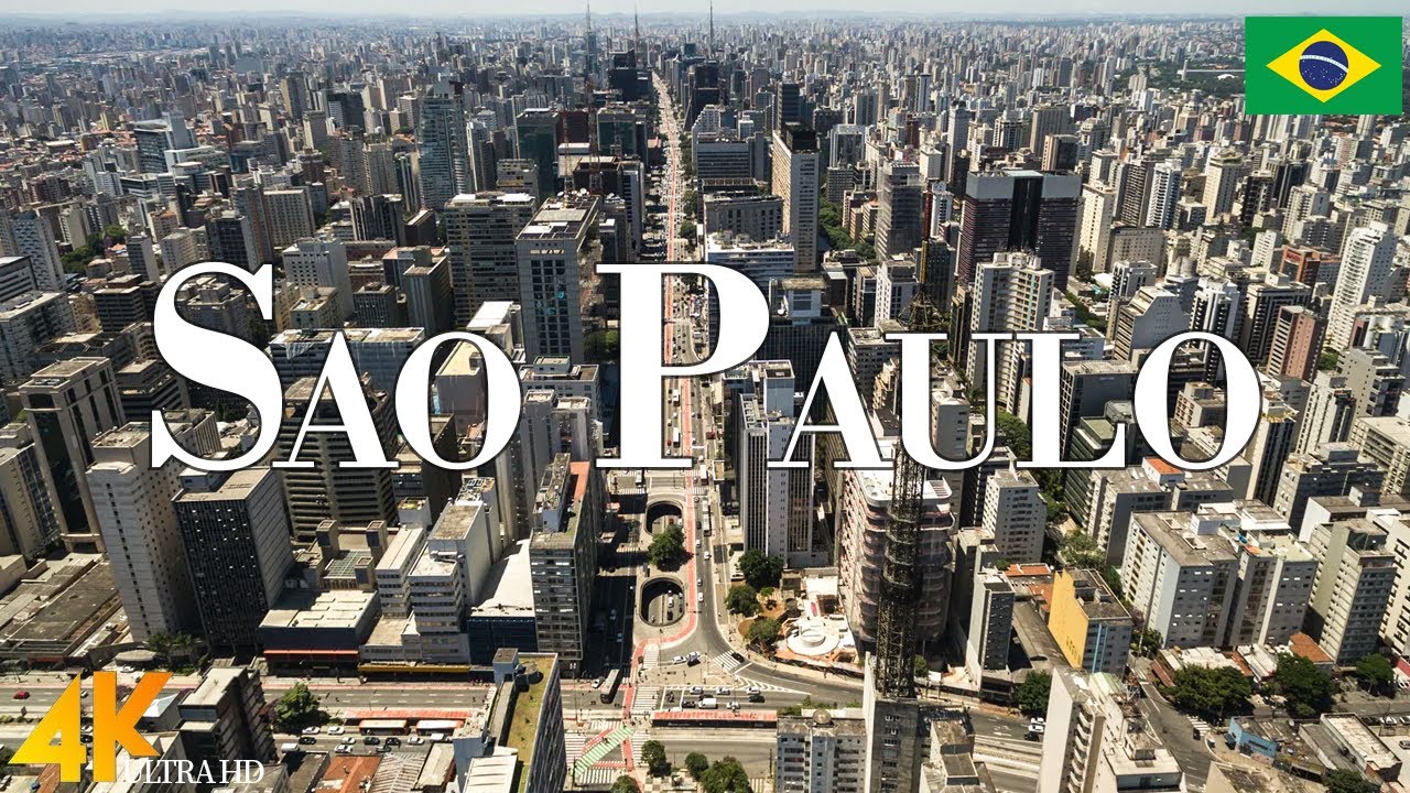 Stunning 4K Drone View of São Paulo 🌆 | Relaxing Aerial Footage with Calm Music