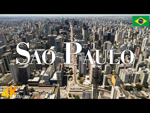 Sao Paulo 4K drone view • Amazing Aerial View Of Sao Paulo | Relaxation film with calming music