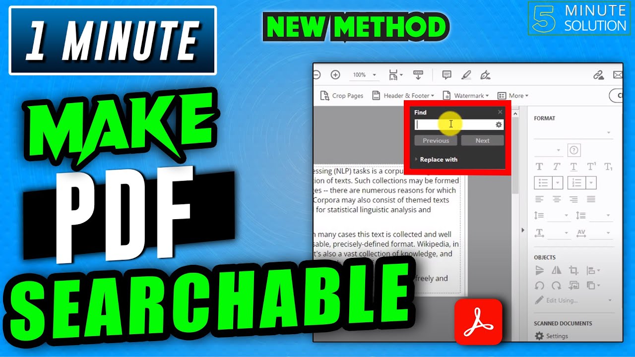 Make PDFs Searchable with Adobe Acrobat (2025) 📝